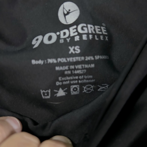 90 Degree by Reflex Black Workout Leggings Sz OS ❤️BEST❤️ - Picture 3 of 6
